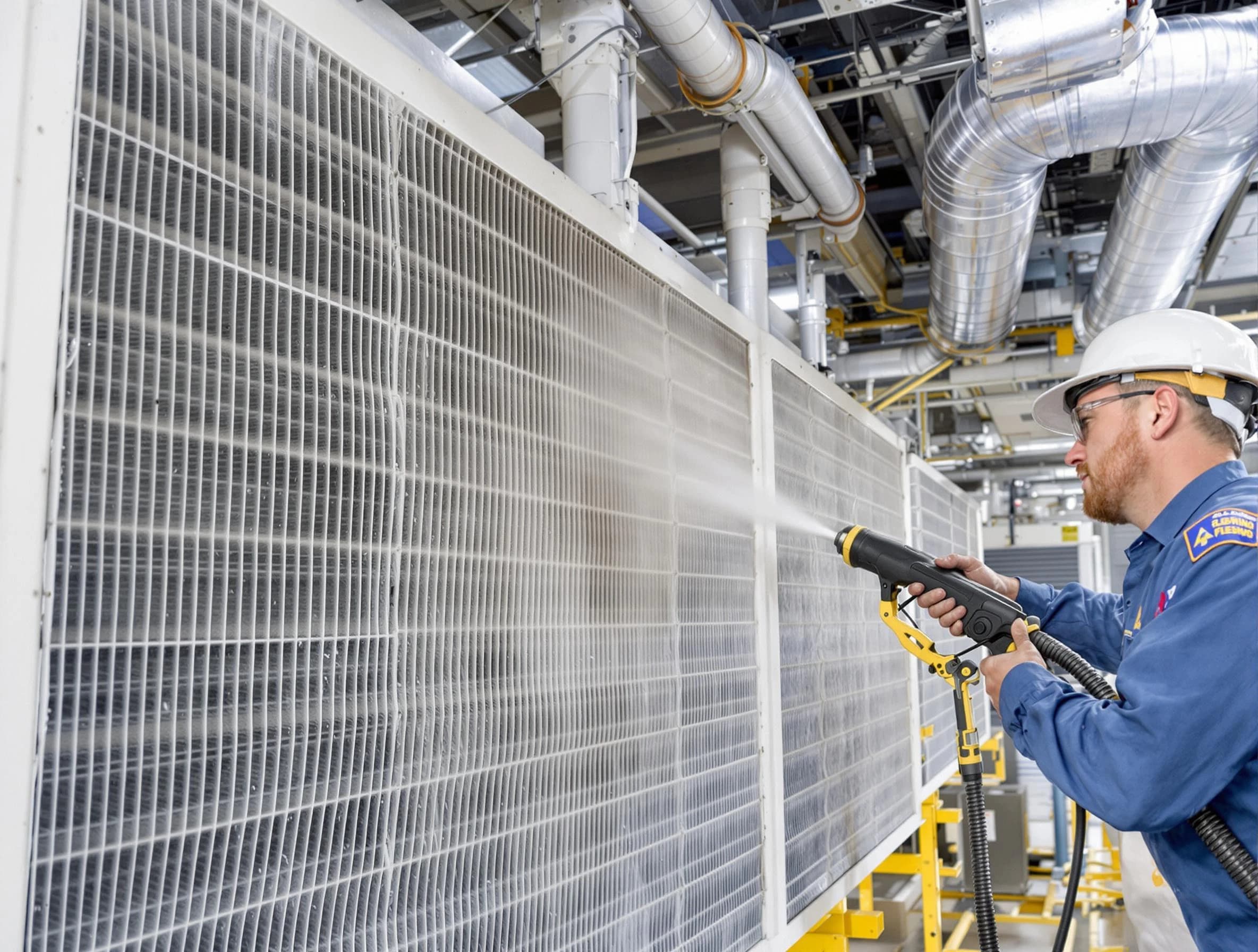 Professional commercial coil cleaning by Rio Rancho Air Duct Cleaning in Rio Rancho