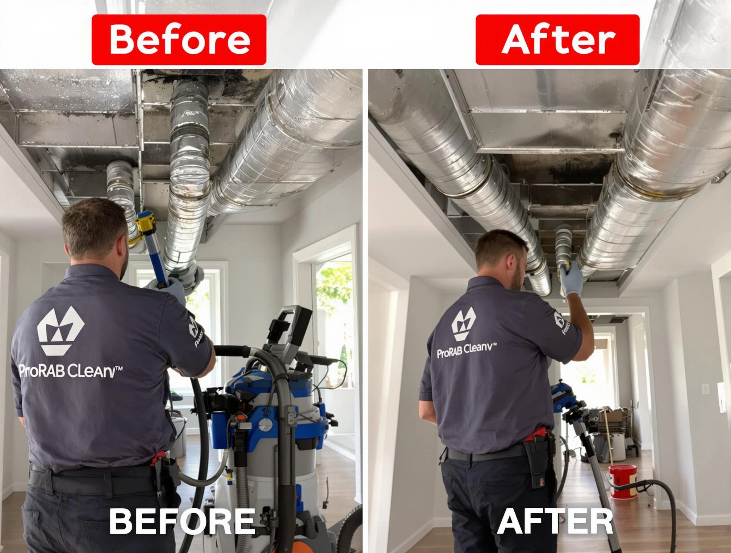 Rio Rancho Air Duct Cleaning expert performing thorough residential duct cleaning in a Rio Rancho home